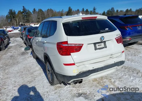 2015 BMW X3 xDrive28I из США, поврежденный, VIN 5UXWX9C50F0D51065
